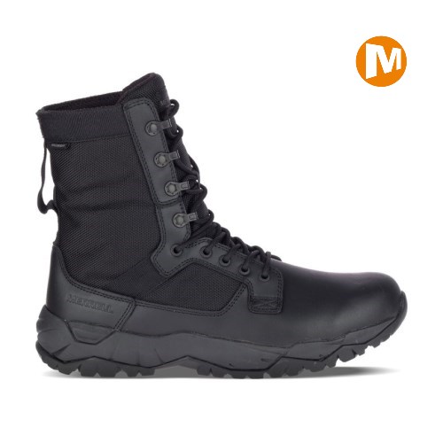 Merrell MQC Patrol Waterproof Winterstiefel Damen Schwarz [DE-MQXTP]